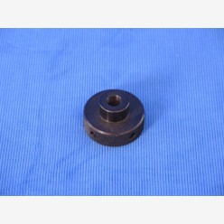 Black metal knob, female, 3/8", 1.5&a